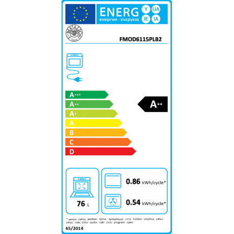 BERTAZZONI FMOD6115PLB2 + P65 2I LAG SF VN Σετ Εντοιχισμού Φούρνος πυρολυτικός & Εστία Μικτή
